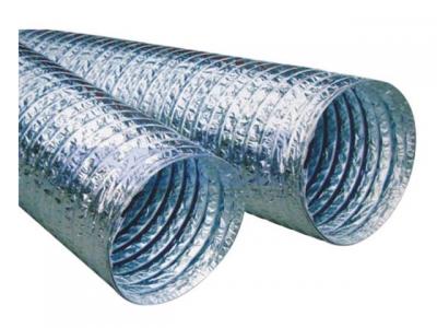 conducto flexible aluminio sin aislar Ø (6´´) 15 cm x 7.5 mt de largo