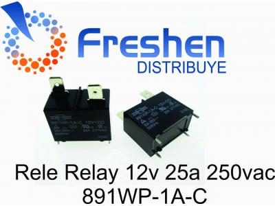 Rele Relay 12v 25a 250vac 891WP-1A-C  Aire Split
