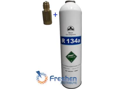 Lata Gas Refrigerante R-134 X 900gr + Valvula Para Lata