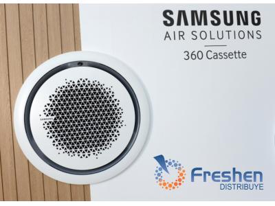 Aire Acondicionado Cassette SAMSUNG 360 INVERTER 3TR 10KW F/c R32 CON PANEL Y CONTROL INALAMBRICO 380V