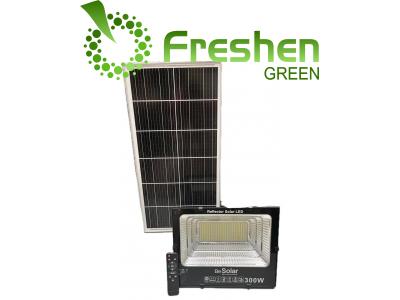 Reflector Led solar de 300W con panel solar para exteriores + control remoto