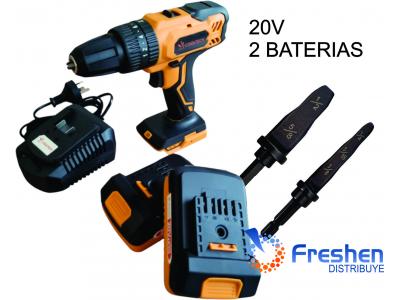 KIT TALADRO a Batería Cooltech 20 v + Juego de Puntas expansoras Spin