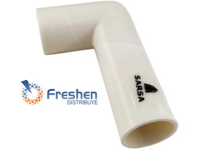 CODO A 90 PARA DESAGUE DE AA Diam.18mm  BLANCO CBC-18