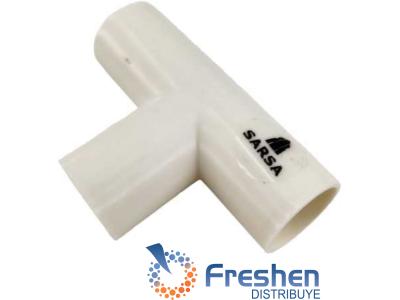 TEE PARA DESAGUE DE AA Diam.18mm  BLANCO CBT-18 SARSA