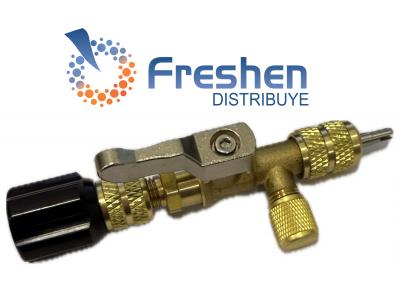 Extractor de ovulo con llave y acceso de 1/4 flare + adaptoador APTO R-410  Marca TESTO 0925