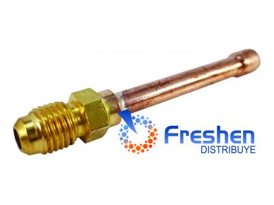 Unión De Bronce Para Soldar Caño De 1/4 FM a 1/4 soldar con chicote de cobre