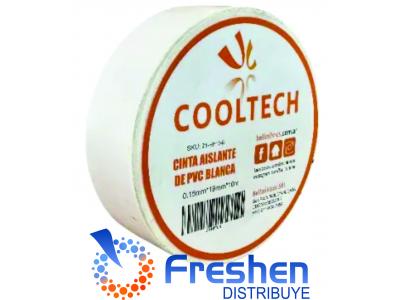 Cinta aisladora x 10 mt  Cooltech Blanca