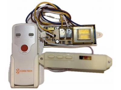 Placa de control + receptor y control remoto Cooltech,  para cortina de Aire 2 velocidades